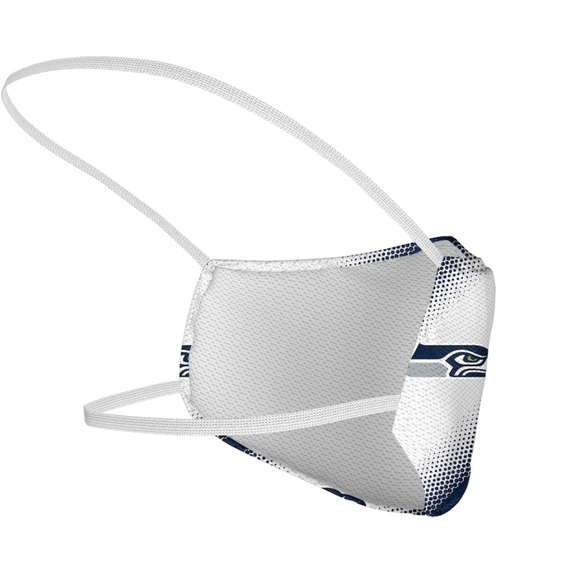 SEATTLE Seahawks Fanatics Branded Adult Official Logo Face Covering 3-Pack - Picture 5 of 9